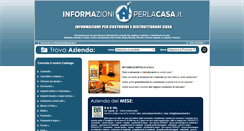 Desktop Screenshot of informazioniperlacasa.it